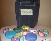 recycled scrappy magnets - set of 9 - cat mix