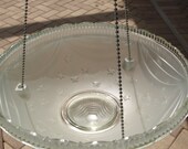 stars stripes hanging light shade fixture bird feeder repurpose