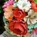 Peach and Mint Green - Paper Bouquet - Customize your Style and Colors - Made To Order