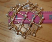 Hair Bun Cover Renaissance Small BUN Cover Corded New Gold Anime Costume Victorian Reenactment