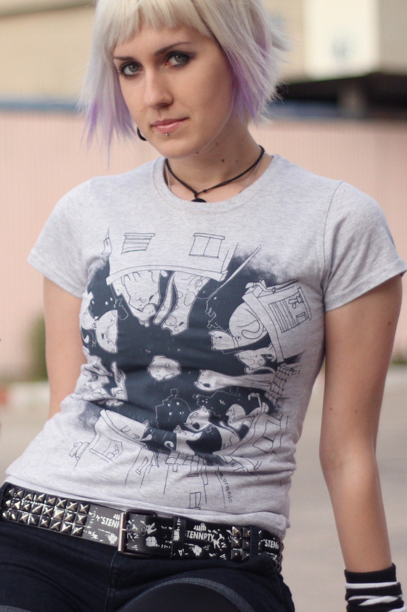 urban sound gray lady t-shirt