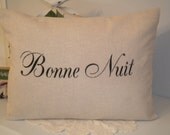 Bonne Nuit Pillow Cover