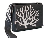 iPad Messenger Bag Padded - Gray Coral Messenger Bag