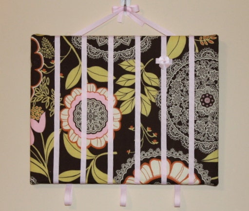 The Sienna - 11x 14 Bow Board Baby Girl Hair Clip Barrette Bow Holder Organizer Frame