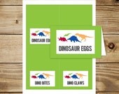 PRINTABLE Dinosaur Tent Cards/Place Cards
