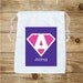 Superhero Personalized Cotton Favor Bag
