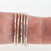 Thin Stacking Rings - Ultra Thin Gold Silver or Rose Gold - SET OF 5 Rings