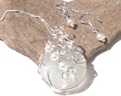 Beach Glass Seaglass Necklace Lake Erie Frosted White Cleveland Beaches