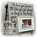 Fathers Day Gift, Picture Frame 16x16 I'll LOVE YOU FOREVER, First Birthday, Grandparents, Grandpa, Grandma, Godparents, Gift