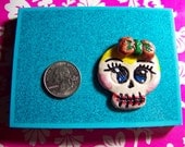 Lucille no. 1 - Sugar Skull - Day of the Dead - Ceramic - OOAK - 2012 Collection