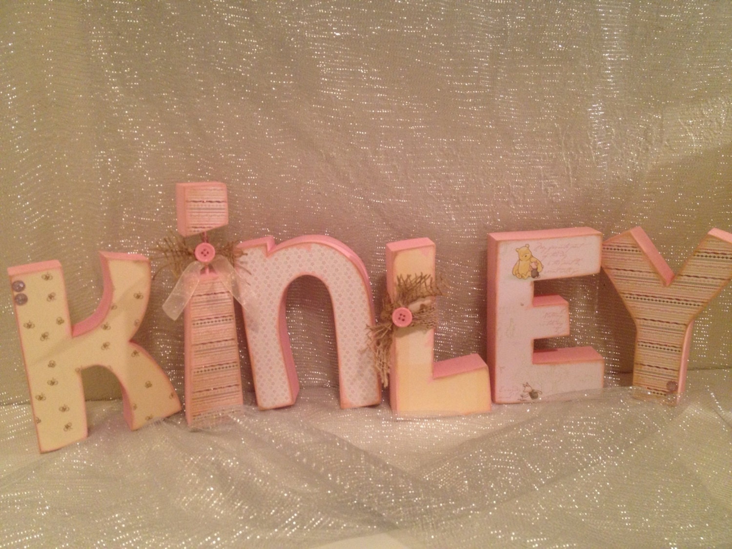 Custom Wood Letter Set--6 letters