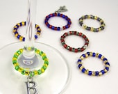 6 Sports Team Colors Wine Charms