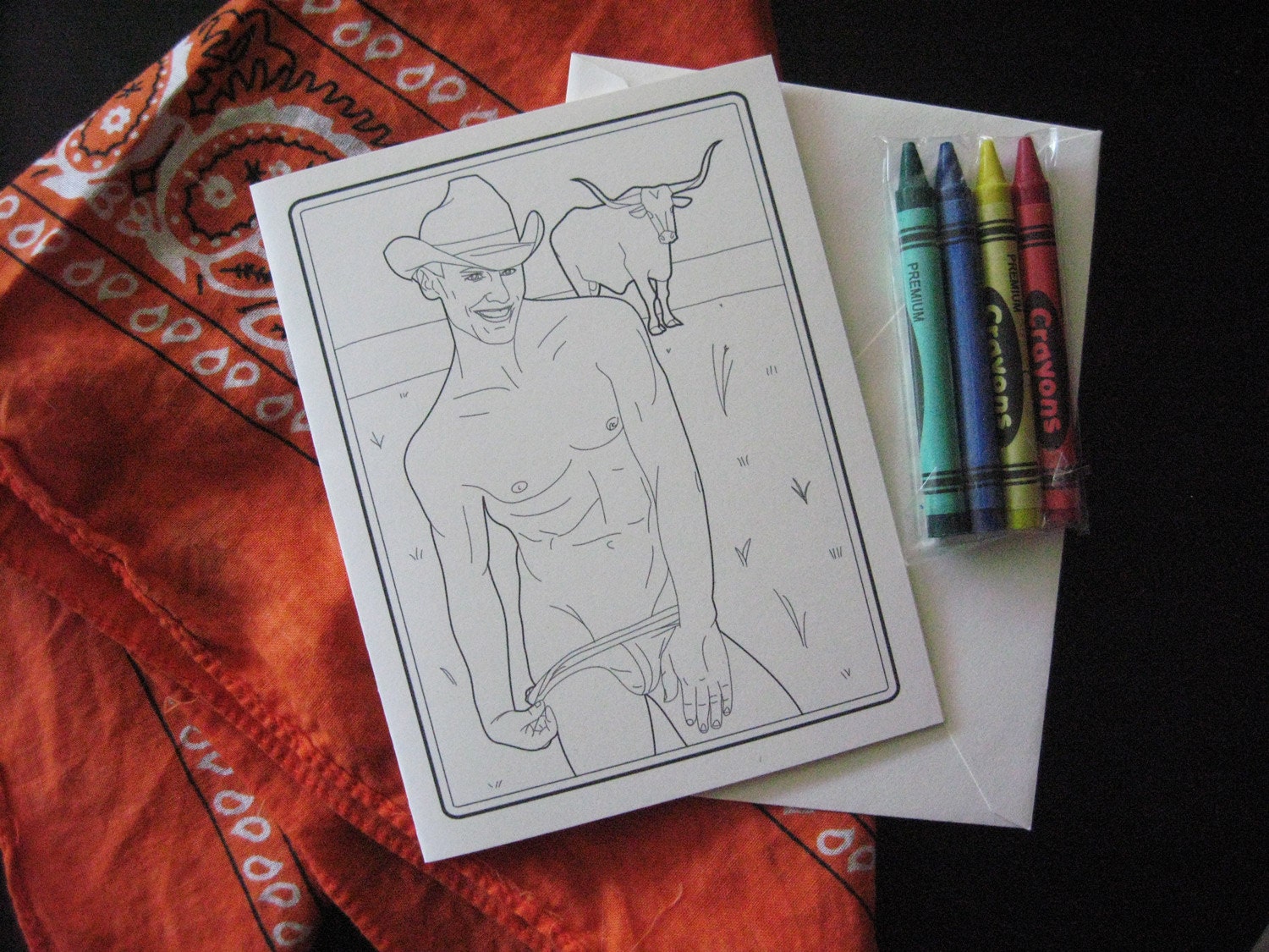 Home on the Range - Coloring Book Greeting Cards from Scarlet Tentacle - mature