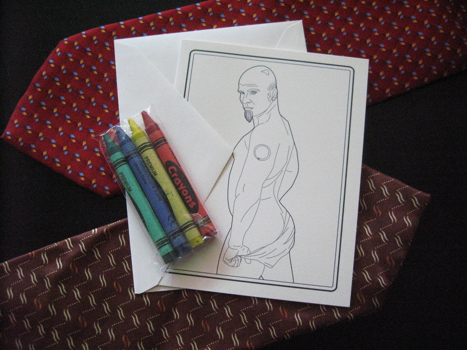 Oh Myyy - Coloring Book Greeting Cards from Scarlet Tentacle - mature