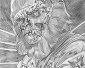 The Future After The Future - 11" x 14" original pencil drawing on vellum