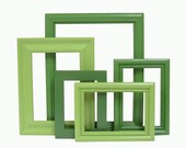 Shabby Chic Picture Frames Spring Green Picture Frame Set Cottage Summer Home Decor