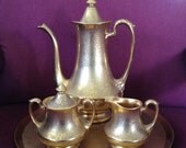 Fabulous Pickard China Golden "Roses and Daisies" Coffee Service -- Elegance and Refined Style