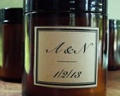 Candle Soy 50 Personalized Custom Monogrammed Handmade Natural Soy Candles (4 oz.) Wedding Favors, Party Favors