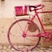 Bike Print, Whimsical, Pink Bike, Hipster Style Print, Girls Room Decor, Nursery Art, 8x10 Fine Art - The Lady in Pink