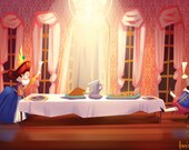 Art Print, Children Illustration, Nursery Room Print "Royal Couple" 11X17 inches