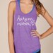 Hakuna Matata Eco Heather Racerback Tank Top in Purple