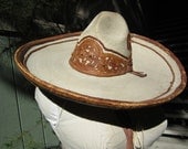 Antique Mexican Sombrero Hat Authentic Antique Mexican Sombrero