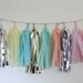 Tissue Tassel Garland-18 tassels- Flirty Pastels