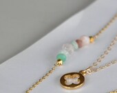 Gold Pastel Candy Summer Necklace