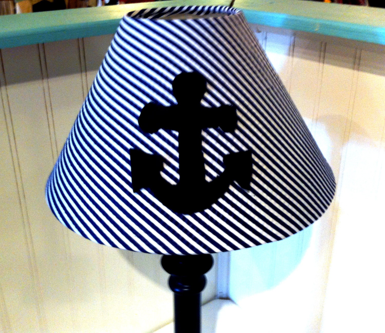 Anchor lamp shade/nautical decor /coottage decor