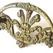 Ornate Victorian Cast Brass drawer pull