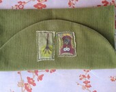 Ready To ShIp // FOUR Solid Fabric Owl Tree Cash Envelopes with Owl Tree  Carrier and Designer  Zipper Coin Pouch