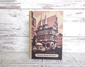 Vintage German Review Grammar Book D.C. Heath, 1961. Awesome Cover. Brown & Black