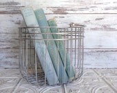 Shabby Chic Coastal Blue Books Instant Library Collection Decorative Vintage Book Bundle Photography Props Shades of Blue Beach House Light