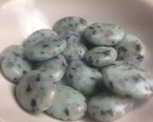 DESTASH Sesame Jasper Puffed Ovals 25x18mm