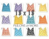 MEMORIAL DAY SALE Decorative Throw Pillow Cover One 18 x 18 Bright Colors White Slub Mix and Match Yellow Turquoise Orange Purple