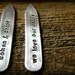 Collar Stays Personalized with names for Daddy - Aluminum stamped By Rawkette