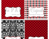 Printable Place Card / Food Tent Card Labels - Little Miss Ladybug Theme - DIY Printables by The Paper Cupcake Il_170x135