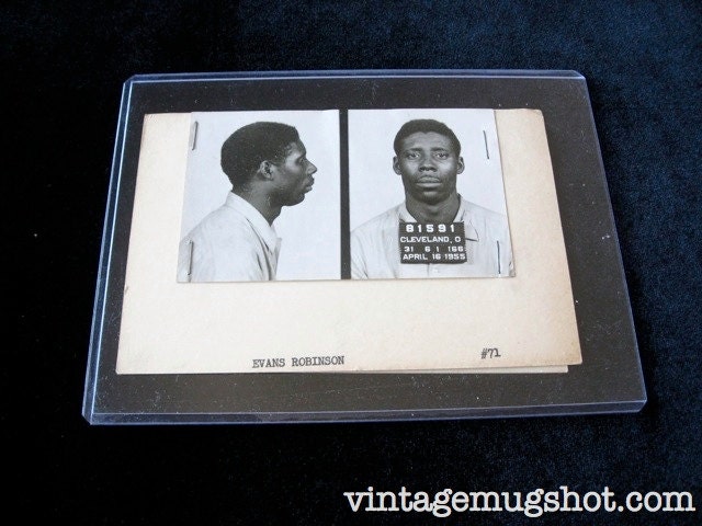 Cleveland Ohio Police Department Criminal MUG SHOT 1955  Gambling Gambler Age 31
