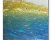 Morning breeze - FREE SHIPPING - Large Original Oil Painting Canvas Palette Knife - ready to hang  impasto painting SOLOMOON
