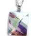 LAST ONE Unique Geometric Iridescent AB Crystal Necklace
