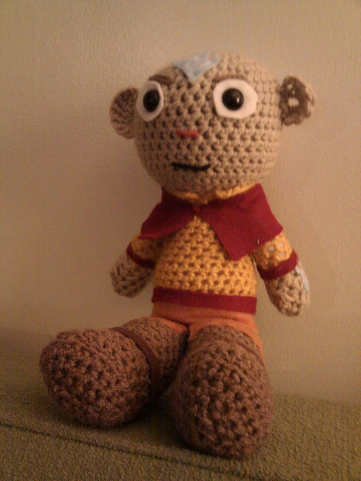 Crochet Avatar Aang Last Airbender doll