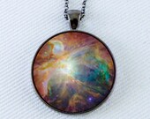 Buy One Get One FREE Astronomy Necklace Outer Space Jewelry Galaxy Star Space Pendant Purple Blue Orange- M42