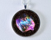 Buy One Get One FREE Astronomy Necklace Outer Space Jewelry Galaxy Star Space Pendant Purple Pink Turquoise- Supernova Explosion