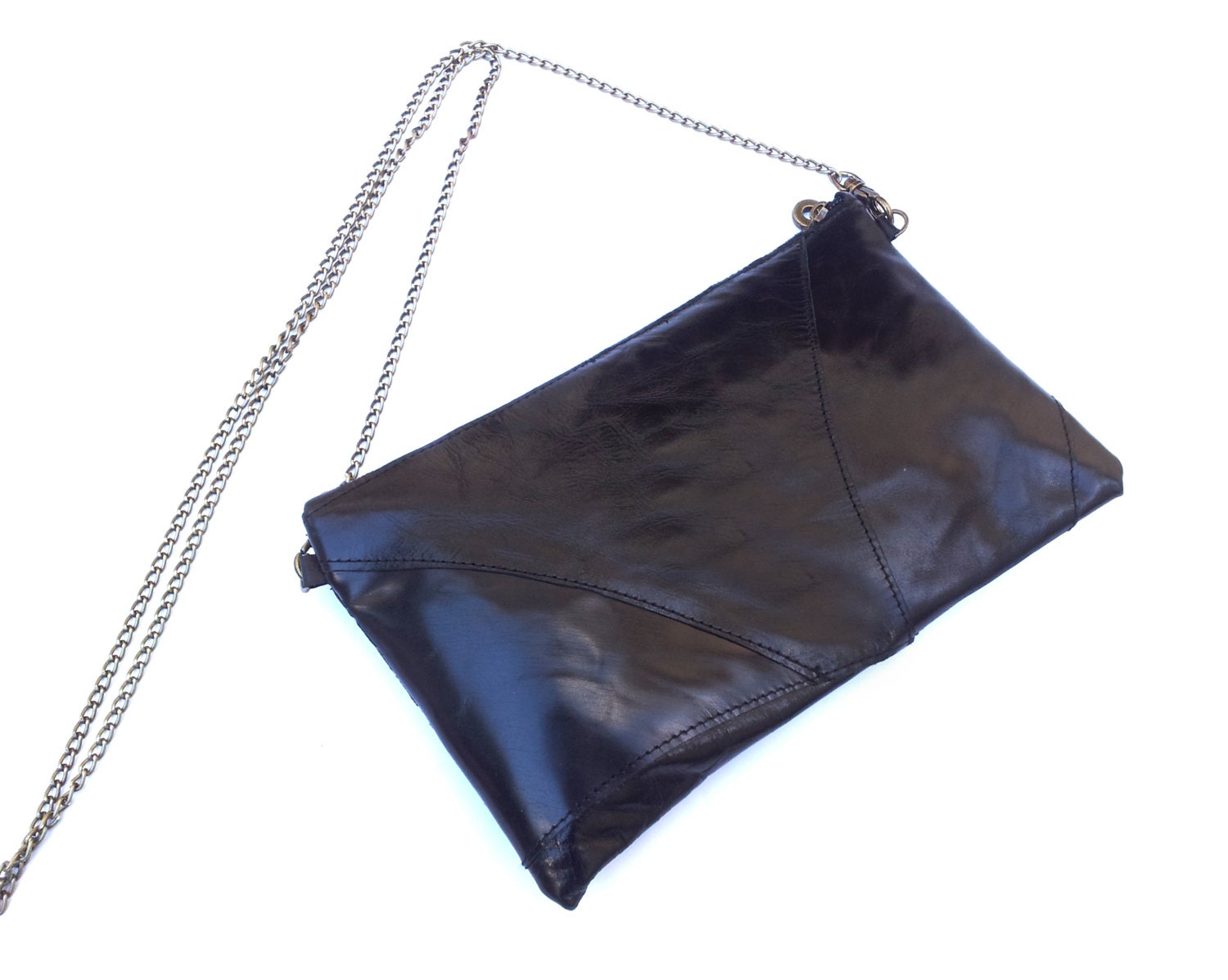 50% OFF, Leather clutch, makeup purse, travel leather case, women leather wallet