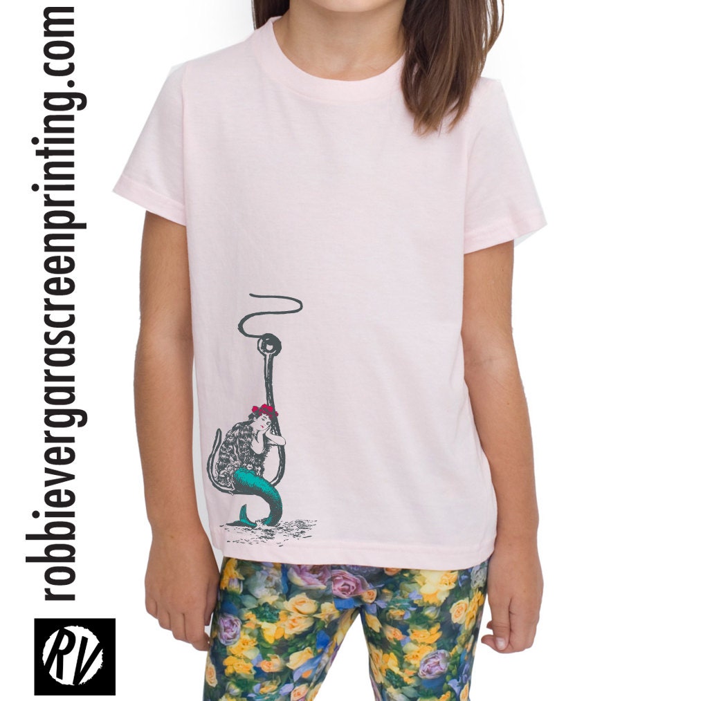Hooked, Youth size 2, 4, 6, 8, 10, 12 Light Pink T-shirt