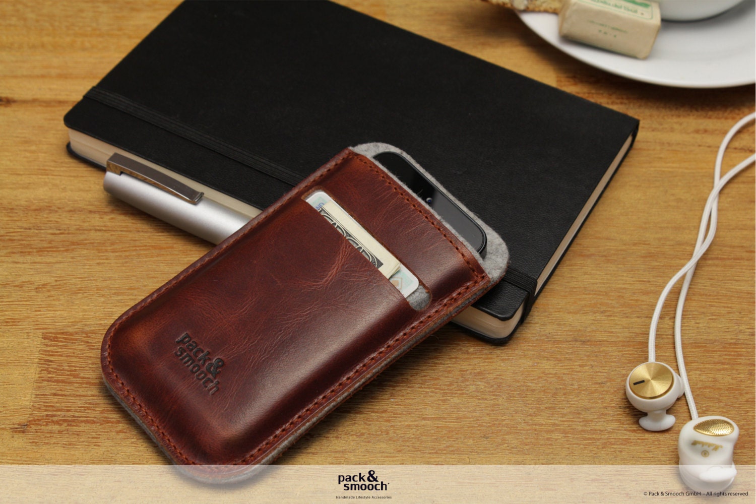 Pack & Smooch iPhone 4S/4 wallet case -LEICESTER- LE-4-GLB