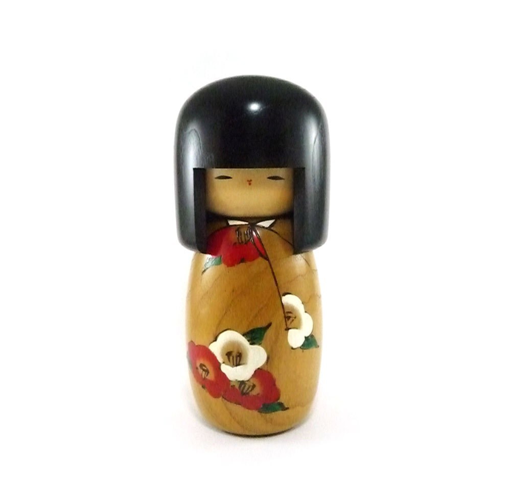 Vintage wooden Japanese kokeshi doll