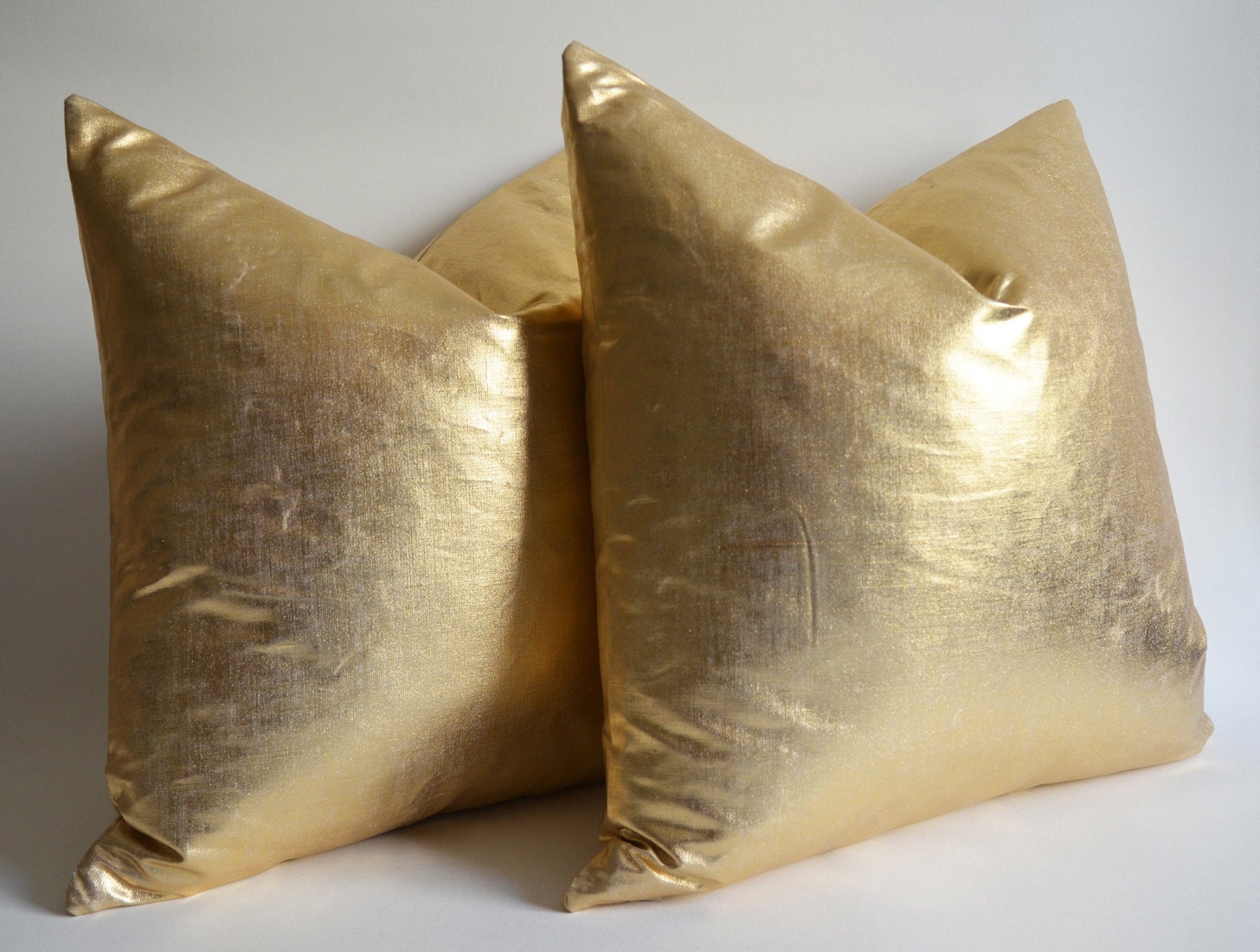 Sukan / 1 Linen Pillow Covers Gold - large pillow - euro pillow covers - european pillow covers - throw pillow - 22x22 pillow covers