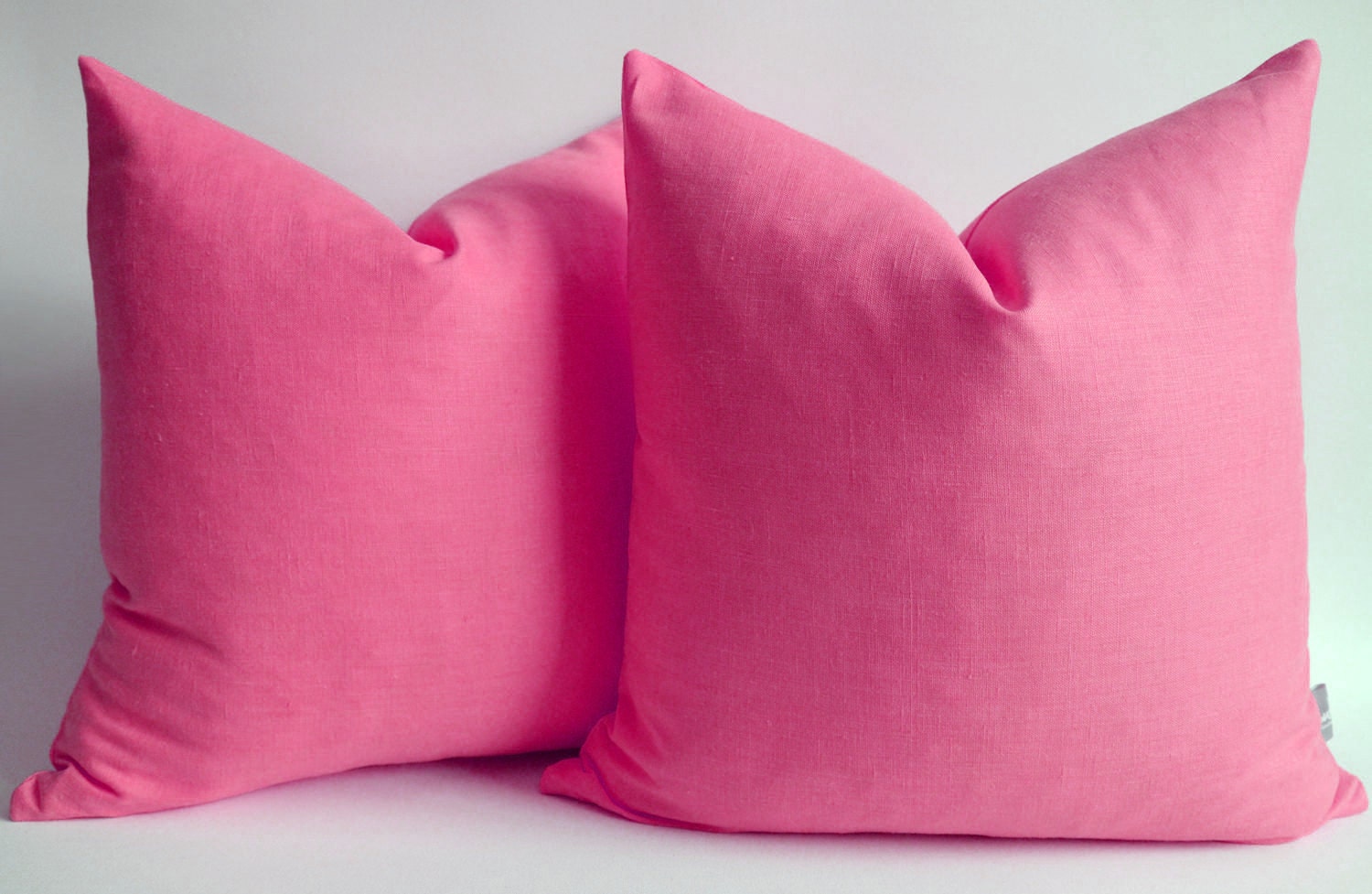 Sukanart / 1 Linen Pillow Covers Pink - pink throw pillows - decorative throw pillows - linen pillow - euro sham - 22x22 pillow