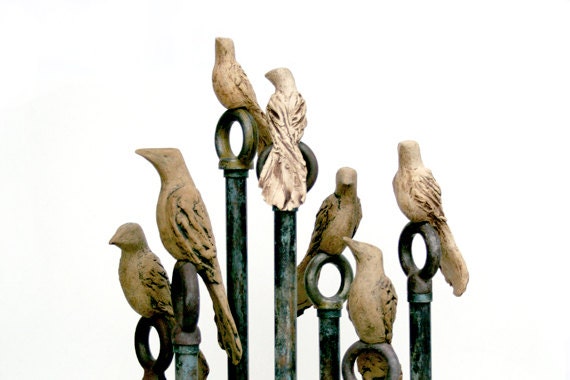Farmhouse Copper Rooftop Birds